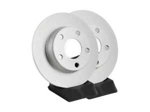 ES#4668377 - 4B0615601B-P - Rear V5 Plain Brake Rotors - Set (255x10) 1.50" Offset - Precision manufactured and featuring a GeoSpec corrosion-resistant coating - ECS - Audi