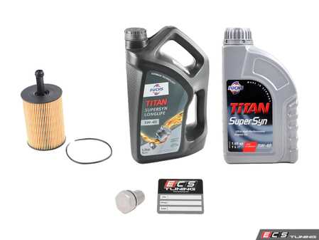 ES#3143759 - 071115562C1KT -  Oil Service Kit  - Includes oil filter and Fuchs 5w-40 oil - Assembled By ECS - Audi Volkswagen