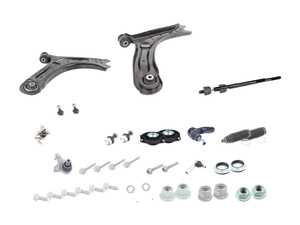 ES#2992226 - 1K01991SKT1 - Front Suspension Refresh Kit - Stage 3 - Includes inner and outer tie rods, strut mounts, strut bearings, ball joints, sway bar links, front control arms, and related hardware - Assembled By ECS - Volkswagen