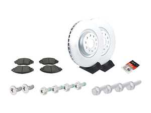ES#4471860 - 5Q0615301G3KT - Front Brake Service Kit (340x30) - Featuring genuine rotors and pads. - Genuine Volkswagen Audi - Volkswagen