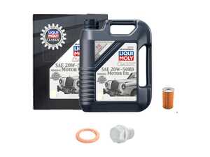 ES#4766025 - 0001800009KT - Mercedes-Benz M115 (1968-1980) Liqui Moly Classic Oil Service Kit (20w-50) - Includes Genuine filter and Liqui Moly Classic Motoroil SAE 20W-50 HD - Assembled By ECS - Mercedes Benz