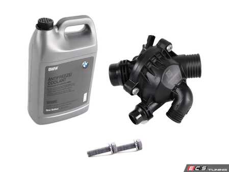 ES#2960231 - N524TSTKT3 - Thermostat Replacement Kit - Includes mounting hardware and coolant - Genuine BMW - BMW