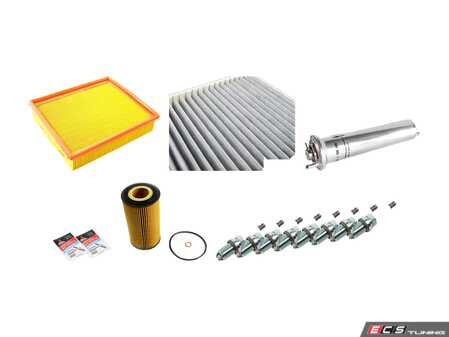 ES#2723099 - E39IN2-1DgKT - "Dry" Inspection II Service Kit - Includes spark plugs and all filters - add your preferred fluids for a complete service - Genuine BMW - BMW
