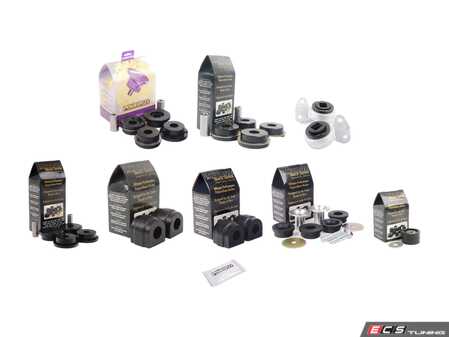 ES#2681754 - PFBK-E46M3CR - Performance Polyurethane Bushing Kit - Improves handling and control and drive line feel - Powerflex Black Series - BMW