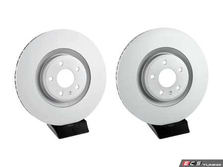 ES#4141617 - 95B615301TKT1 - Front Brake Rotors - Pair (350x34) - Restore the stopping power in your vehicle. - Zimmermann - Porsche