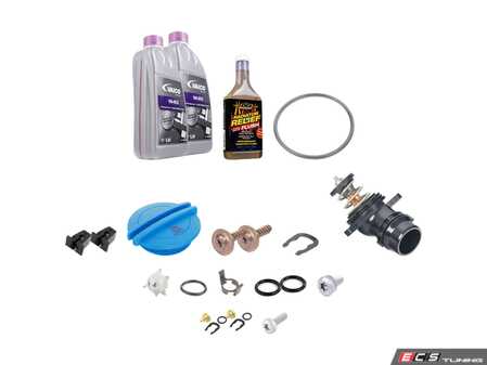 ES#2608194 - 06H121113BKT5 - Cooling System Refresh Kit - Level 2 - Replace your thermostat, temp sensors, and expansion tank after performing a proper coolant system flush! - Assembled By ECS - Audi