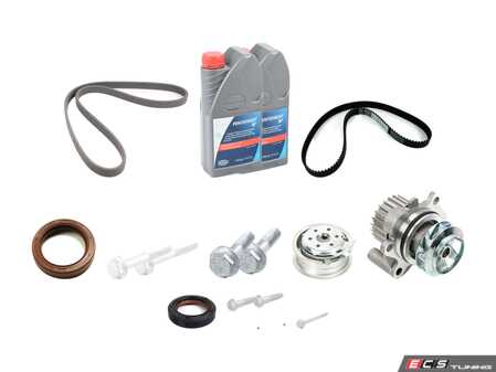 ES#4477609 - 06A198511KT - ECS Tuning Timing Belt Kit - Ultimate Plus - The ECS ultimate + kit just got better. Now with engine seals, motor mount bolts & coolant. - Assembled By ECS - Volkswagen