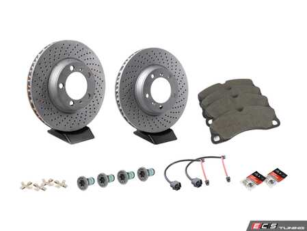 ES#4658278 - 99635140904KT9 - Front Brake Service Kit - Featuring Zimmerman rotors, and Textar pads - Assembled By ECS - Porsche