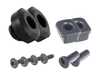 ES#3706611 - 8d0121200kt1KT - Radiator Installation Kit - Don't reuse old worn radiator mounts or hardware - Assembled By ECS - Audi