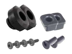 ES#3706611 - 8d0121200kt1KT - Radiator Installation Kit - Don't reuse old worn radiator mounts or hardware - Assembled By ECS - Audi