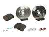 ES#4830747 - 167421080107aKT - Front & Rear Brake Service Kit - Featuring Dynamic Friction Front/Fremax Rear Rotors and, Akebono/Powerstop Ceramic Brake Pads - Assembled By ECS - Mercedes Benz