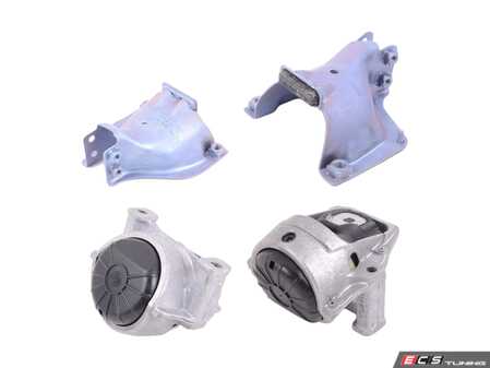 ES#3188389 - 8r0199381abKT - Engine Mount Kit - Eliminate excessive engine vibations - Includes left and right side mounts and retaining plates - Genuine Volkswagen Audi - Audi