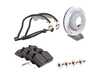 ES#2619461 - 95135104102FPKT2 - Performance Front Brake Service Kit - Featuring Sebro cross-drilled rotors and Hawk HPS brake pads - Assembled By ECS - Porsche