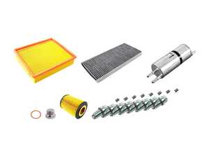 ES#2723161 - E53N62IN2DgKT - "Dry" Inspection II Service Kit - Includes spark plugs and all filters - add your preferred fluids for a complete service - Genuine BMW - BMW