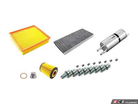 ES#2723161 - E53N62IN2DgKT - "Dry" Inspection II Service Kit - Includes spark plugs and all filters - add your preferred fluids for a complete service - Genuine BMW - BMW