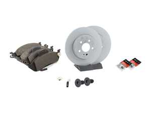 ES#2762546 - 1634201220KT1 - Front Brake Service Kit - Featuring ATE Rotors And Pads - Assembled By ECS - Mercedes Benz