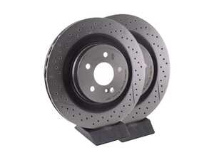 ES#3420721 - 09925741KT - Rear Brake Rotors - Pair - Does not include new brake rotor securing screws - Brembo - Mercedes Benz