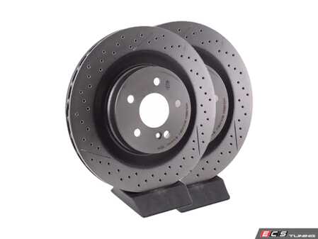 ES#3420721 - 09925741KT - Rear Brake Rotors - Pair - Does not include new brake rotor securing screws - Brembo - Mercedes Benz