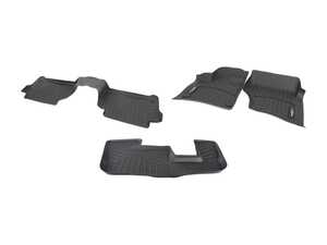 ES#2986471 - 44151-1-2-3KT - Front, 2nd & 3rd Row FloorLiner DigitalFit - Black - Laser measured for perfect fitment and ultimate protection against moisture and debris - WeatherTech - Audi
