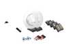 ES#2770455 - 210421251264KT15 - Rear Brake Service Kit - Featuring ATE Rotors And Akebono-Euro Ceramic Pads - Assembled By ECS - Mercedes Benz