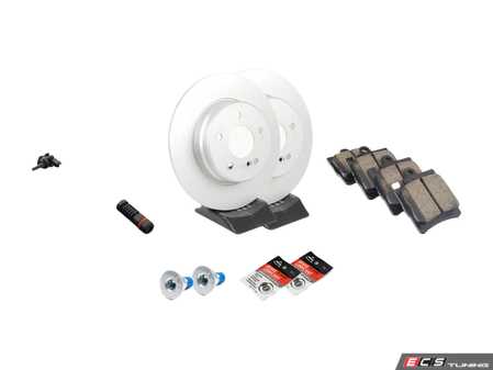 ES#2770455 - 210421251264KT15 - Rear Brake Service Kit - Featuring ATE Rotors And Akebono-Euro Ceramic Pads - Assembled By ECS - Mercedes Benz