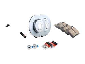 ES#2771977 - 0044209320KT2 - Rear Brake Service Kit - Featuring Meyle rotors and Akebono-Euro pads - Assembled By ECS - Mercedes Benz