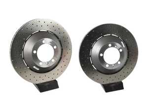 ES#2539200 - 99735140991KT - Front Brake Rotors - Pair (380x34) - Restore the stopping power in your vehicle. - Genuine Porsche - Porsche