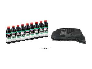 ES#4381740 - 0d6398359a2KT - 8-Speed Automatic Transmission Service Kit - Includes a new transmission filter, Liqui Moly fluid, gaskets, and plugs to service your transmission - Assembled By ECS - Audi