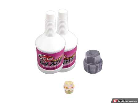 ES#4820548 - e34m5mtsKT - Manual Transmission Service Kit - Includes the fluid and plugs needed to replace your manual transmission's fluid - Featuring Redline D4 Fluid and drain/fill plugs - Assembled By ECS - BMW