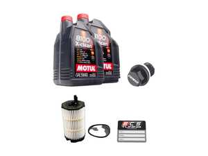 ES#1891966 - D3S8V103KPMKT - ECS Tuning Oil Service Kit - Premium, With Magnetic Drain Plug - Includes 10 liters of Motul Synthetic Oil (5W-40), an OEM filter, and magnetic drain plug with sealing washer - Assembled By ECS - Audi