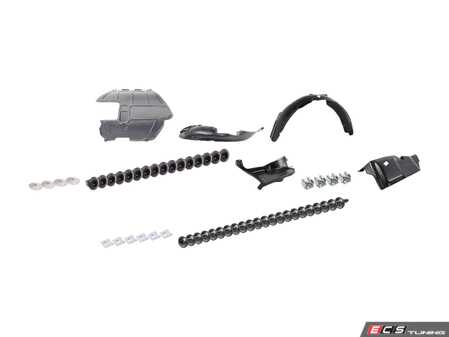 ES#2771146 - 1J0825236FKT2 -  Weather Protection Package - Stage 2 - Includes a replacement belly pan, engine side covers, front fender liners, and necessary hardware! - Bremmen Parts - Volkswagen