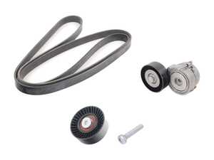ES#3660583 - 06e903137tKT1 - Accessory Belt Kit  - Keep your accessories running properly with a new tensioner and drive belt in this accessory drive belt service kit - Genuine Volkswagen Audi - Audi