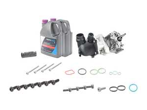 ES#4840158 - C7S6S7WPS2KT - C7 S6/S7 Ultimate Water Pump Kit - Includes a new water pump, thermostat/housing, seals & hardware - Assembled By ECS - Audi