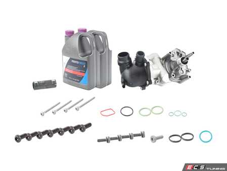 ES#4840158 - C7S6S7WPS2KT - C7 S6/S7 Ultimate Water Pump Kit - Includes a new water pump, thermostat/housing, seals & hardware - Assembled By ECS - Audi