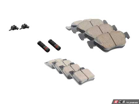 ES#2770902 - 004420022067KT3 - Front & Rear Brake Pad Kit - Featuring Akebono Pads - Assembled By ECS - Mercedes Benz
