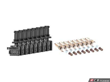 ES#4745285 - 2729060060KT8 - Ignition Service Kit  - Set of eight Bosch plugs and Meyle ignition coils for Mercedes M273 V8 engines. - Assembled By ECS - Mercedes Benz