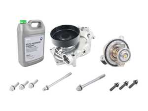 ES#4818693 - 11518074234KT - Water Pump & Thermostat Kit - Featuring a Genuine BMW water pump and Hamburg-Technic thermostat! - Assembled By ECS - BMW