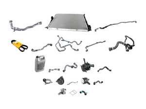 ES#4845847 - F30340CSRL3CKT - Cooling System Refresh Kit - Level 3 - Everything you need to totally service your cooling system, including a radiator and belt service. - Assembled By ECS - BMW