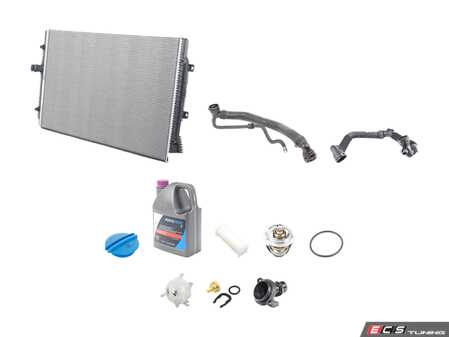 ES#2966597 - 5C0122101AAKT4 - Cooling System Refresh Kit - Level 2 - This comprehensive kit eliminates weak spots in your cooling system - Assembled By ECS - Volkswagen