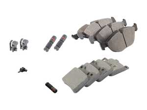 ES#2771391 - 0034202120KT4 - Front & Rear Brake Pad Kit - Featuring Meyle pads and PEX sensors - Assembled By ECS - Mercedes Benz