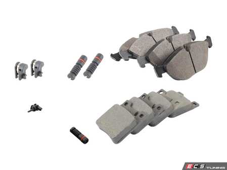 ES#2771391 - 0034202120KT4 - Front & Rear Brake Pad Kit - Featuring Meyle pads and PEX sensors - Assembled By ECS - Mercedes Benz