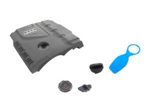ES#3682379 - 06c103485nkt1KT - Engine Bay Refresh Kit  - Restore your vehicles engine bay with a new engine cover, oil and coolant cap! - Genuine Volkswagen Audi - Audi