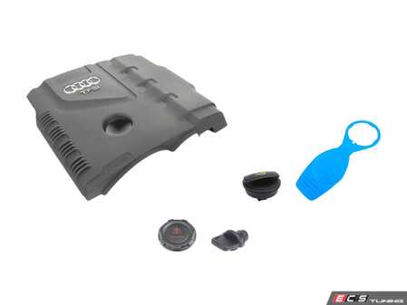 ES#3682379 - 06c103485nkt1KT - Engine Bay Refresh Kit  - Restore your vehicles engine bay with a new engine cover, oil and coolant cap! - Genuine Volkswagen Audi - Audi