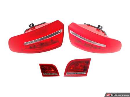 ES#2713274 - 8P4945093DKT - Tail Light Set - Includes all tail light assemblies without bulbs - Genuine Volkswagen Audi - Audi