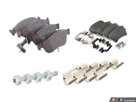 ES#2785329 - 4e0698151kkt - Brake Pad Kit - Factory replacement pads for a stock feel, includes front and rear pads - Genuine Volkswagen Audi - Audi