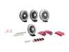ES#4820177 - 003975ECS02A01KT - Performance Front & Rear Brake Service Kit - Featuring ECS 2-Piece rotors and EBC Redstuff brake pads - Assembled By ECS - Audi