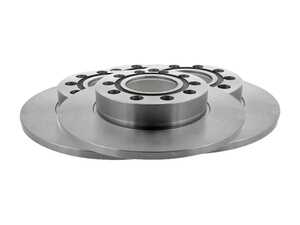 ES#3536541 - 8e0615601pKT6 - Rear Brake Rotors - Pair (245x10) - Restore the stopping power in your vehicle - Vaico - Audi