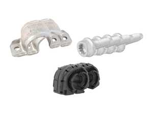 ES#2952064 - 1k0511327apKT1 - Rear Sway Bar Installation Kit - 19mm - Includes bushings, clamps and bolts - Genuine Volkswagen Audi - Volkswagen