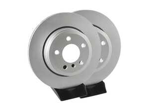 ES#4669048 - 34213332217-P - Rear V5 Plain Brake Rotors - Set (320x22) - Precision manufactured and featuring a GeoSpec corrosion-resistant coating - ECS - BMW