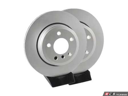 ES#4669048 - 34213332217-P - Rear V5 Plain Brake Rotors - Set (320x22) - Precision manufactured and featuring a GeoSpec corrosion-resistant coating - ECS - BMW